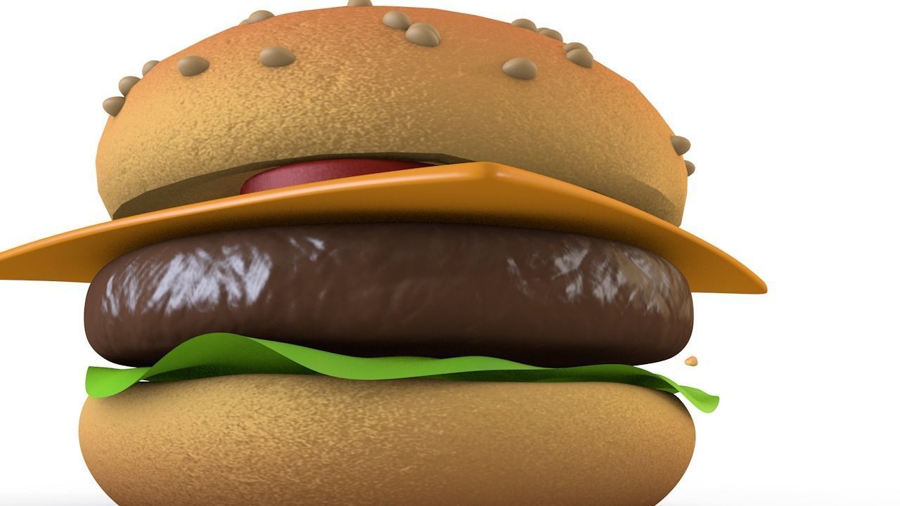 Hamburger 3D model_4