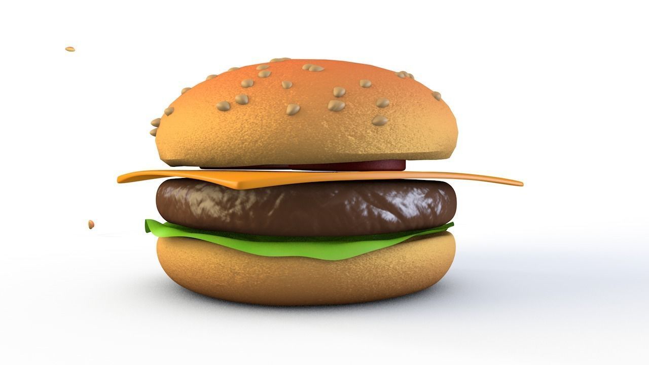 Hamburger 3D model_3