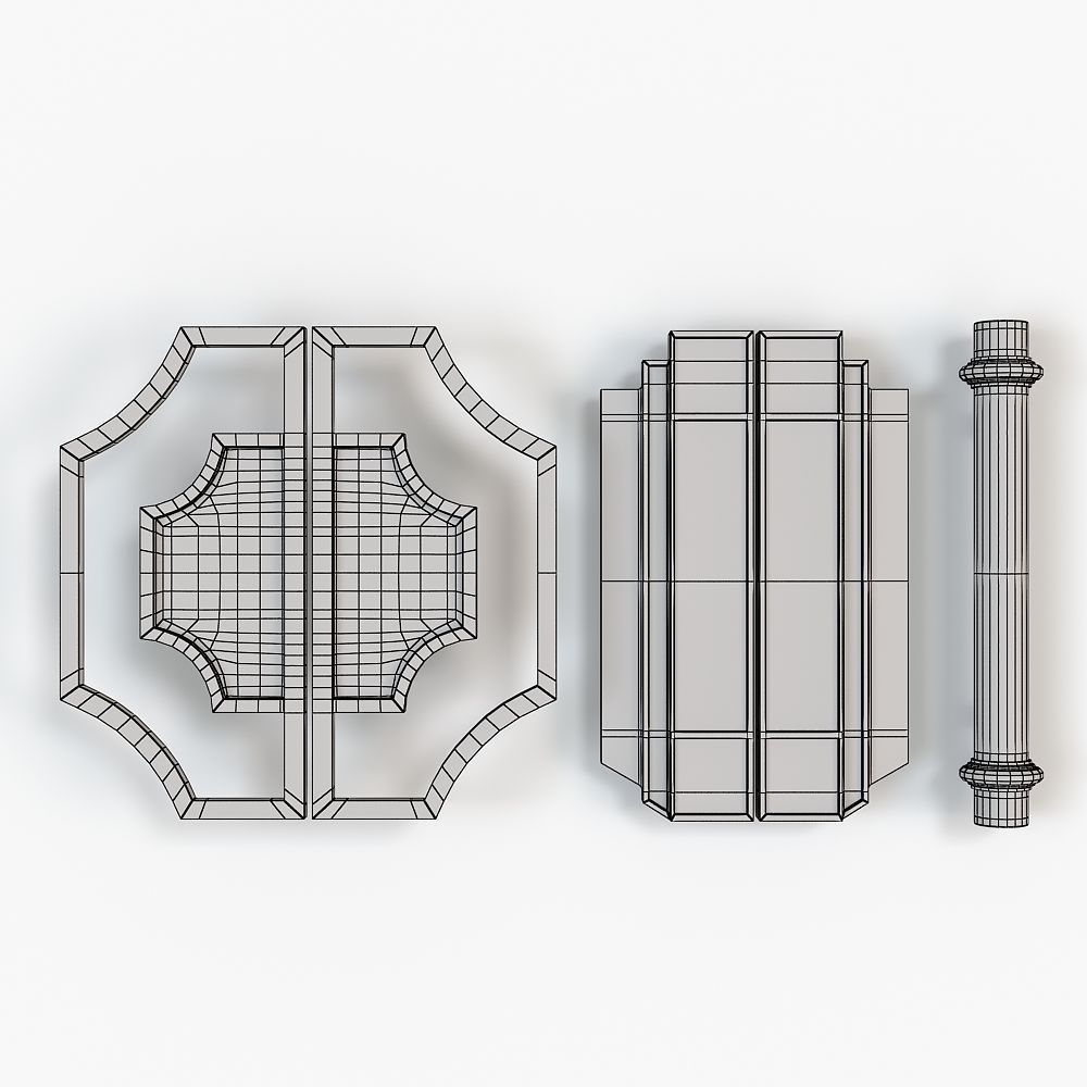 Door knobs sicis 3D model_4