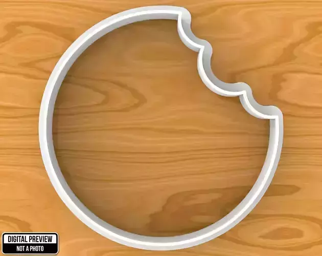 Bitten Round Circle Cookie Cutter