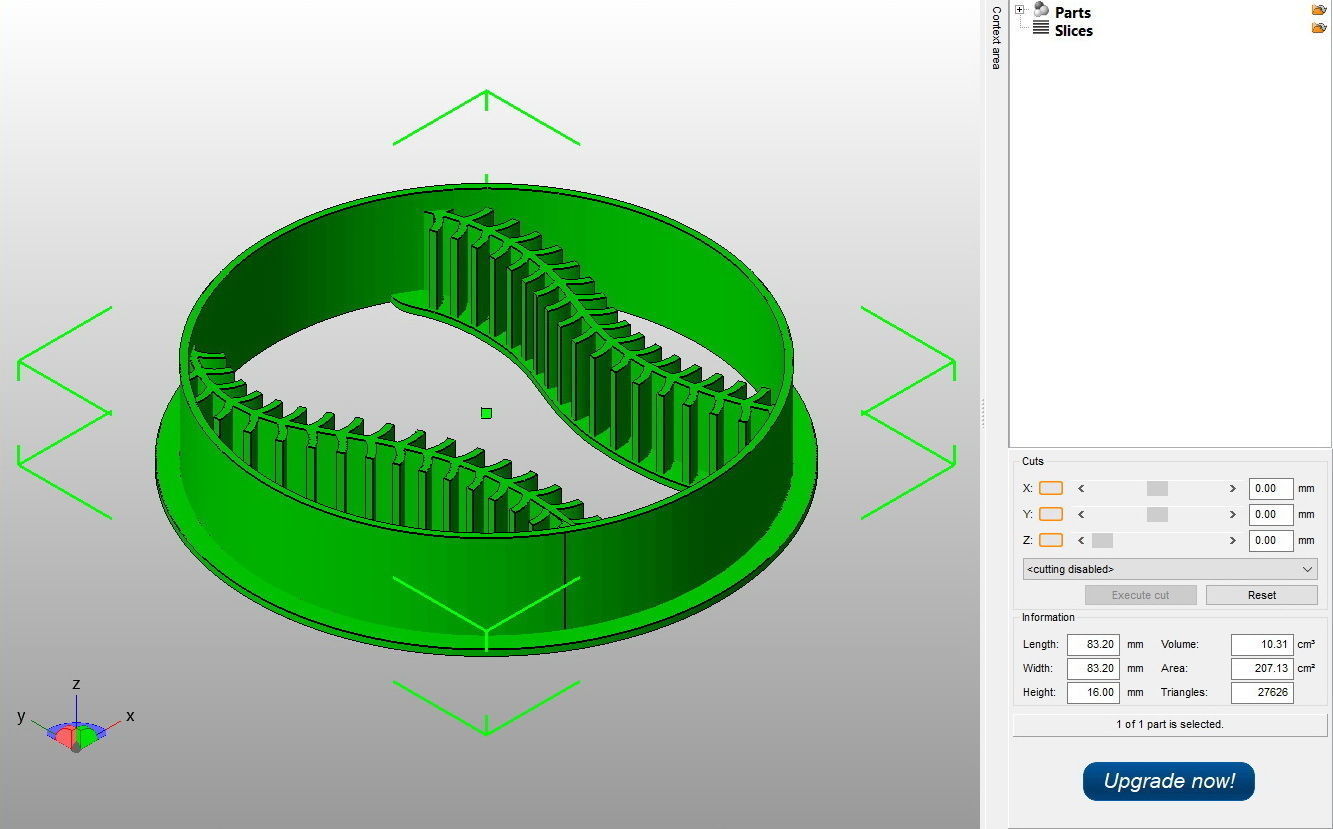 Baseball Ball Cookie Cutter 3D print model_2