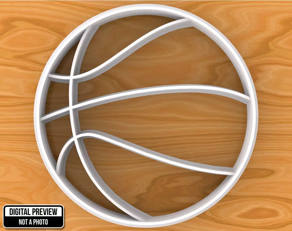 Basketball Ball Cookie Cutter 3D print model_0