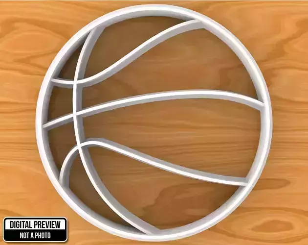 Basketball Ball Cookie Cutter 3D print model