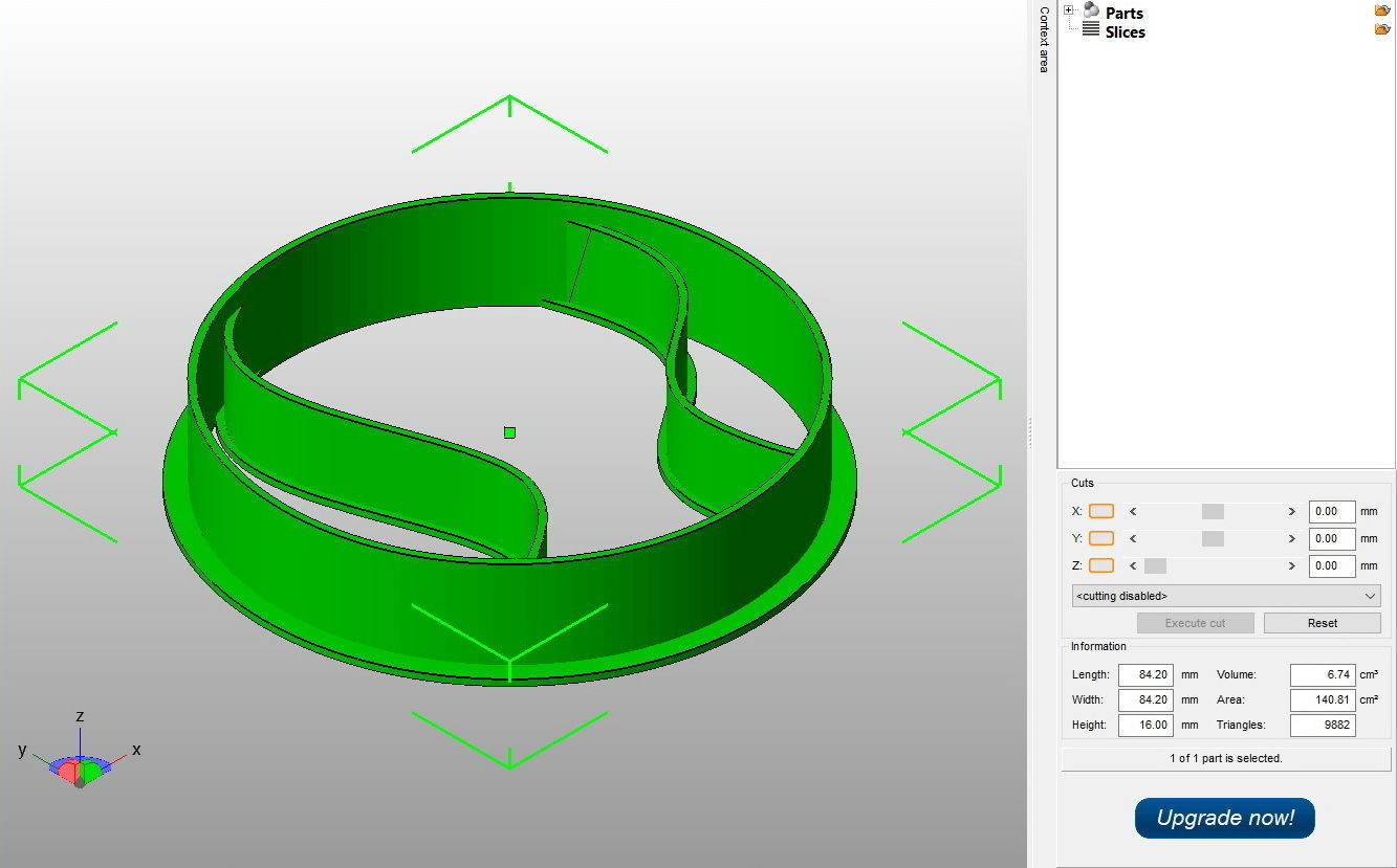 Tennis Ball Cookie Cutter 3D print model_2