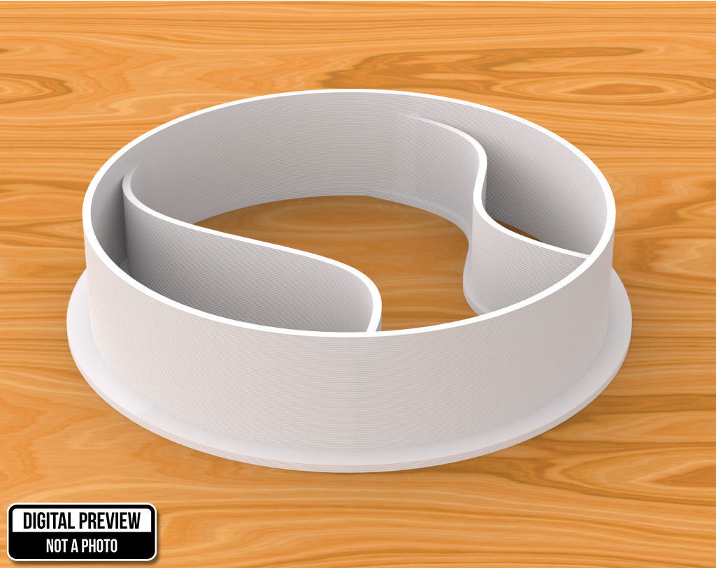 Tennis Ball Cookie Cutter 3D print model_1
