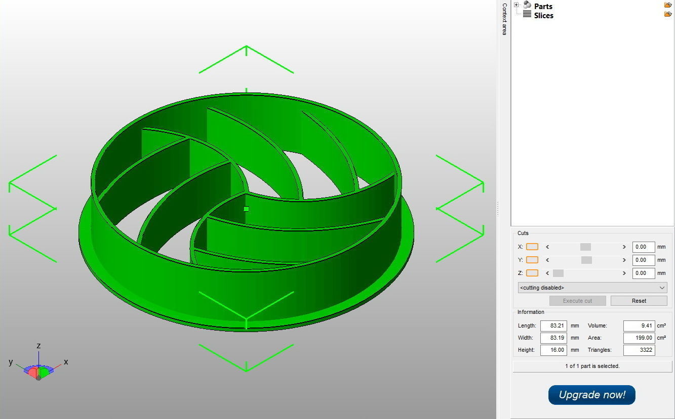 Volley Ball Cookie Cutter 3D print model_2
