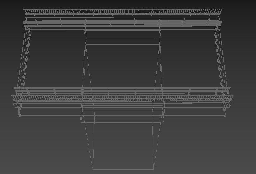 Bridge section Tileable Low-poly 3D model_6