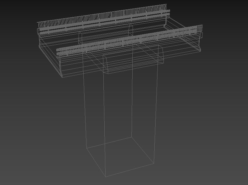 Bridge section Tileable Low-poly 3D model_5