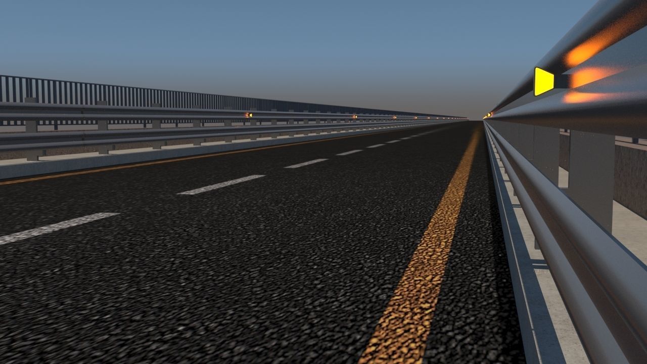Bridge section Tileable Low-poly 3D model_2
