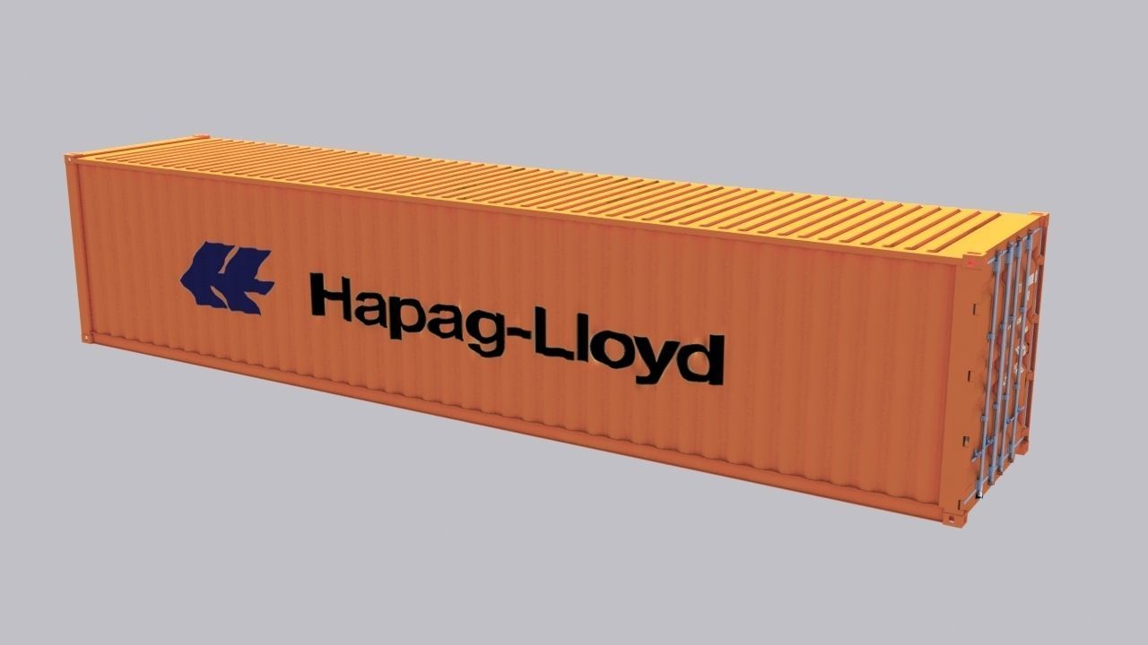 Two Cargo Ships Low-poly 3D model_12