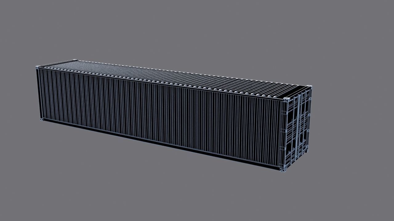 Two Cargo Ships Low-poly 3D model_9