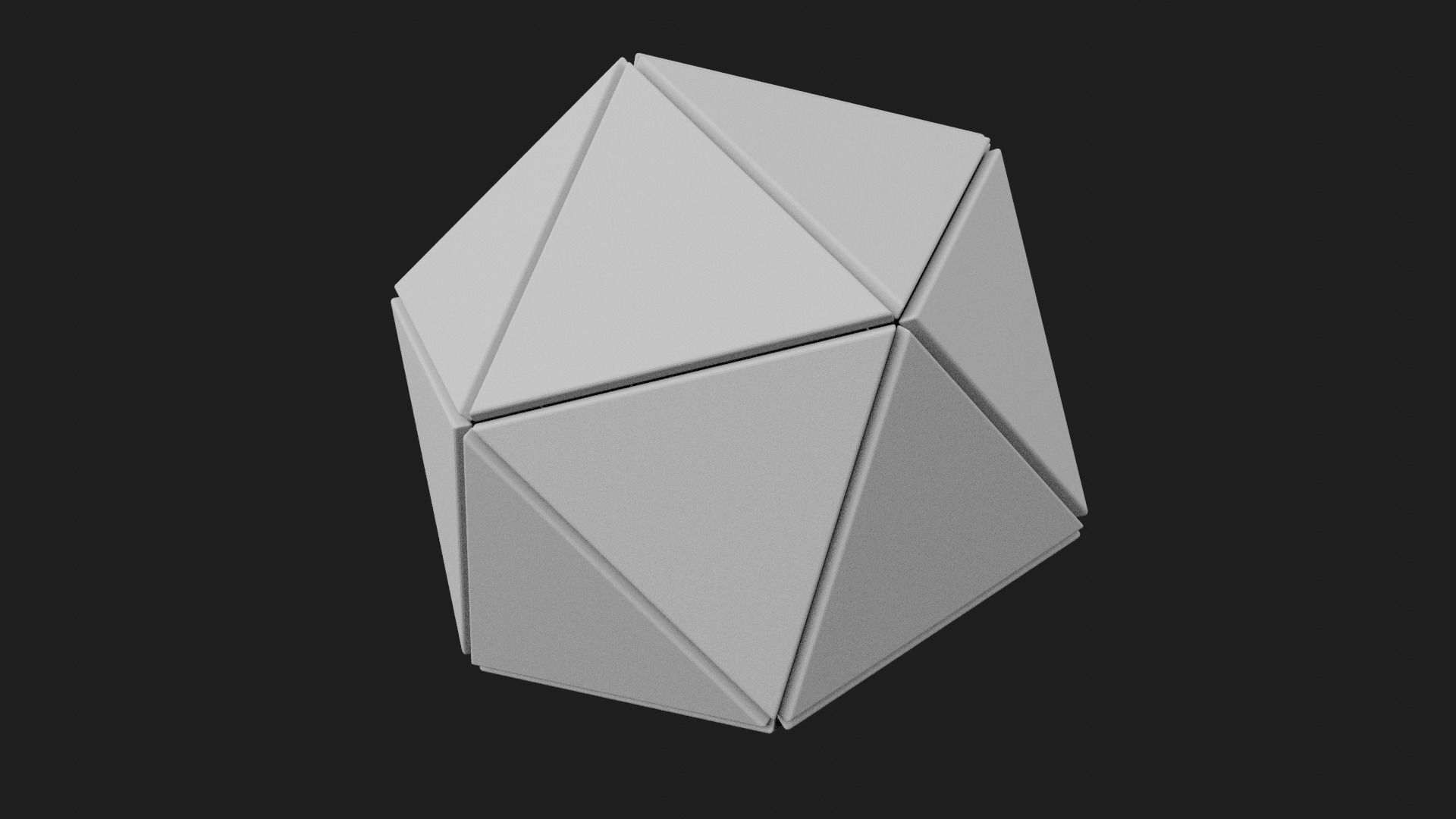 Ico Sphere decoration Free 3D print model_7