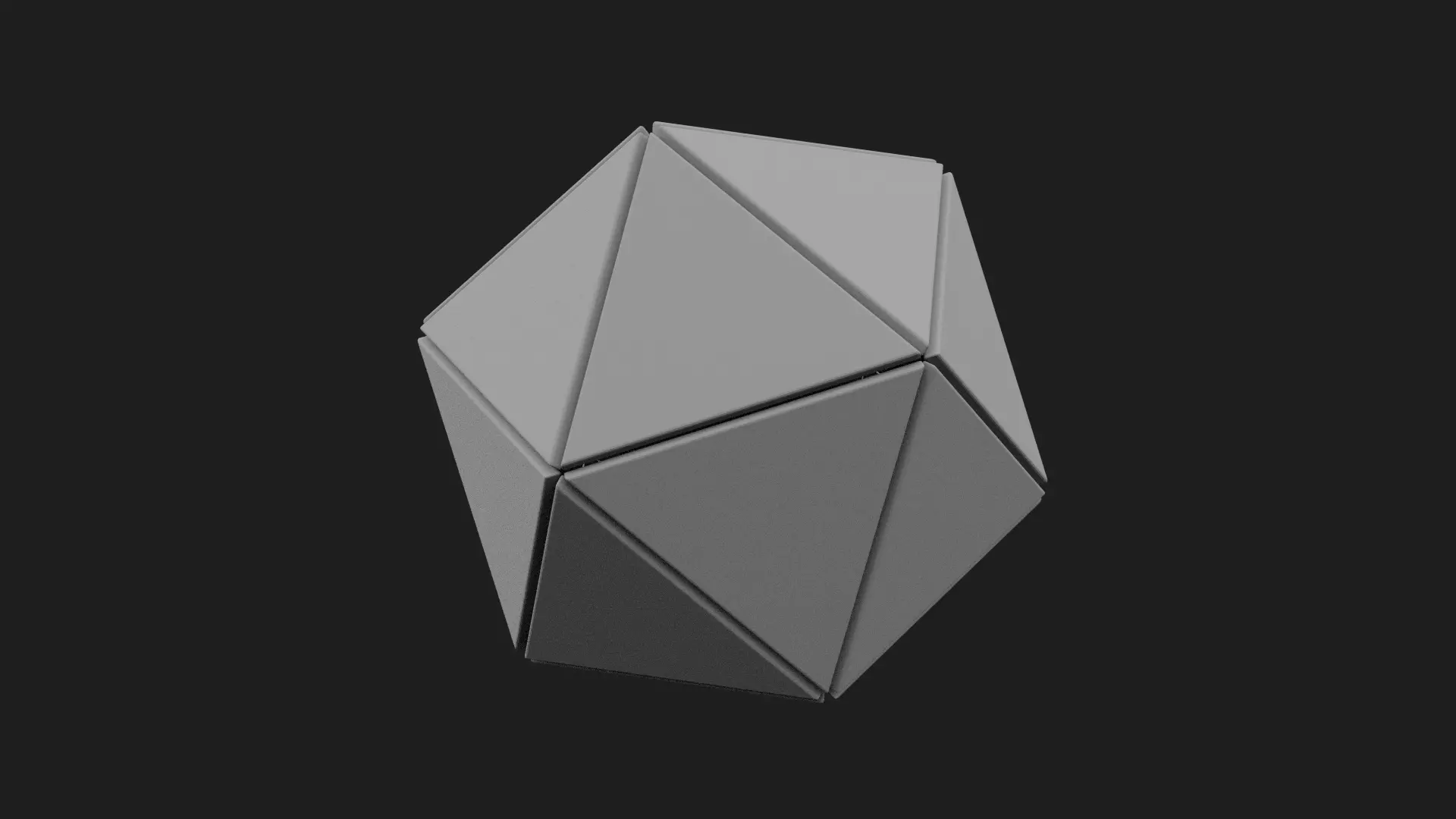 Ico Sphere decoration Free 3D print model_1