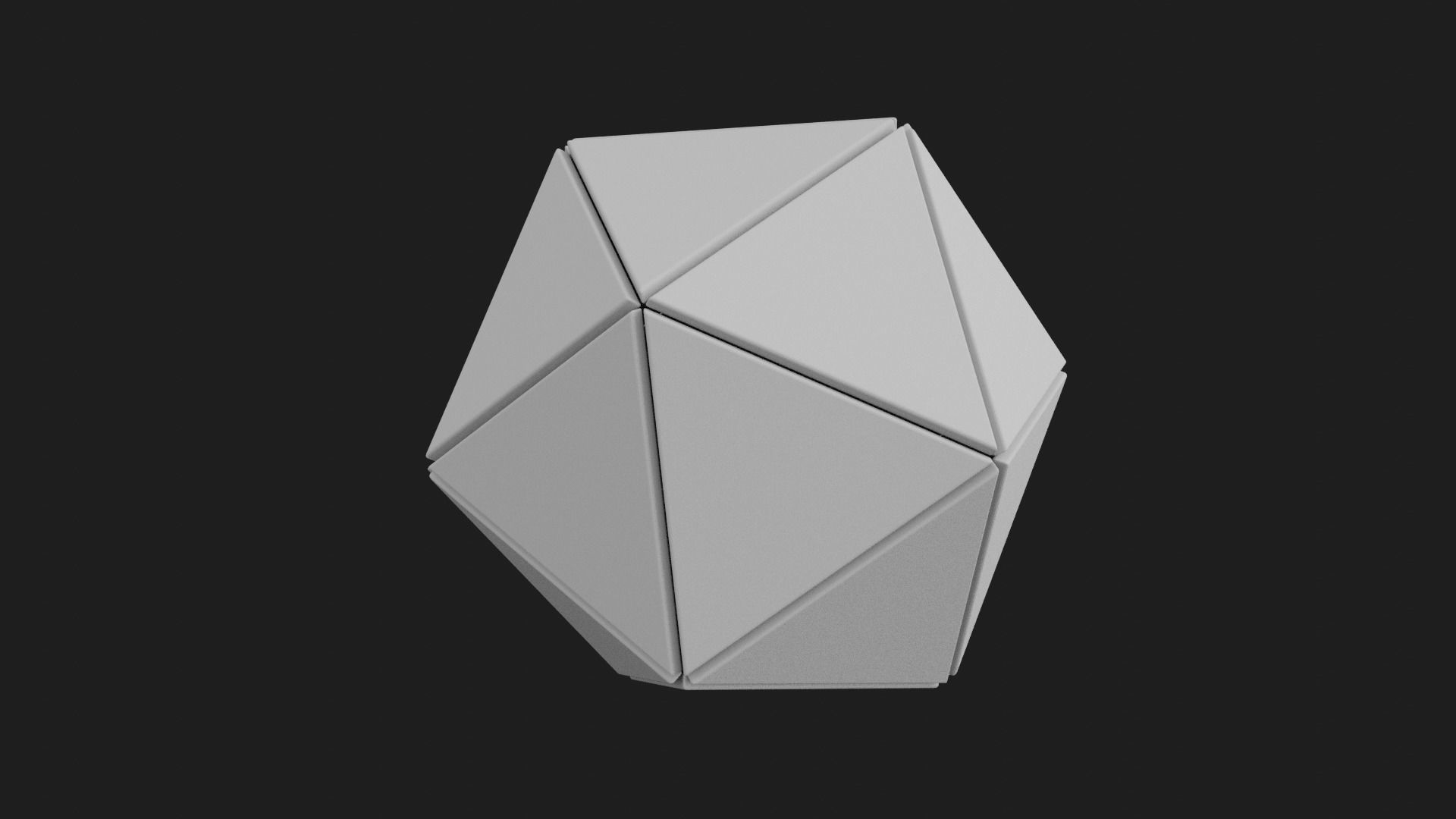 Ico Sphere decoration Free 3D print model_5