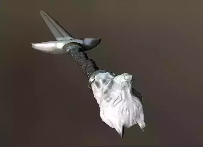 Sword White Wolf Low-poly 3D model