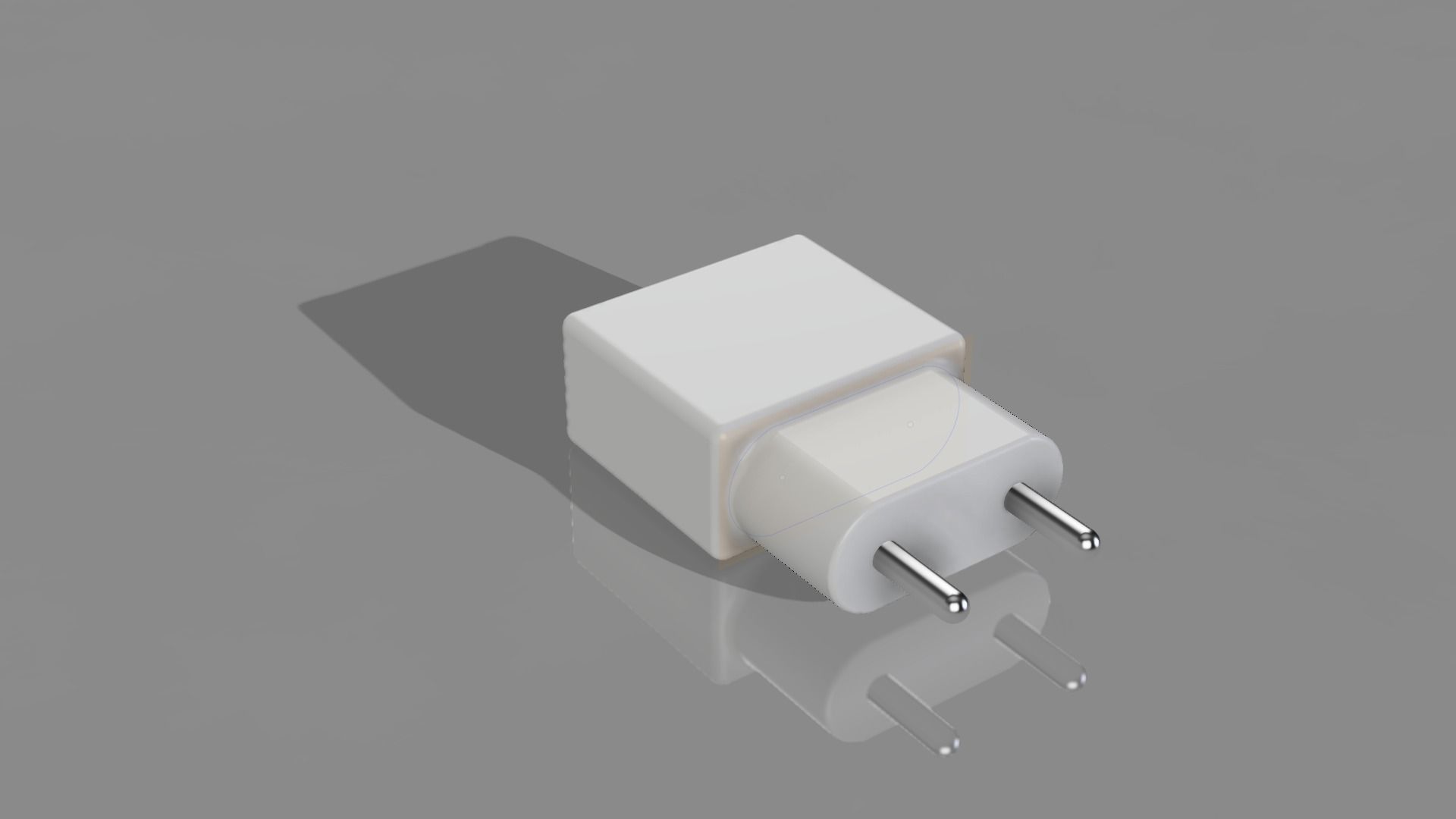 Phone charger Low-poly 3D model_2