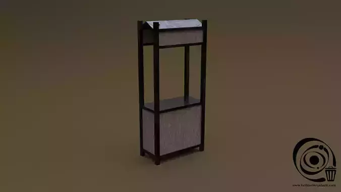 Trade stand 19 R Low-poly 3D model