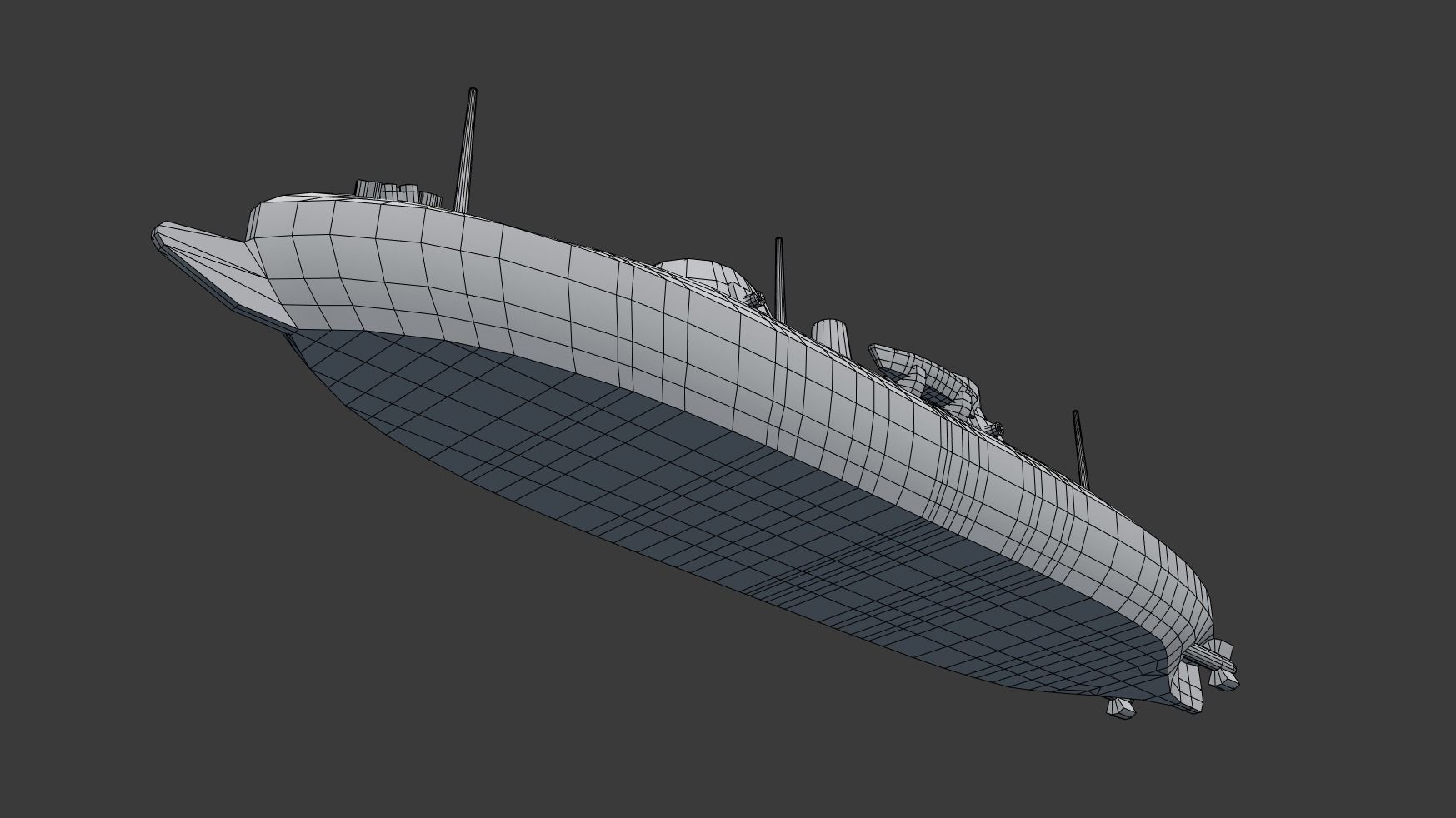 USS Keokuk 1863 3D print model_14