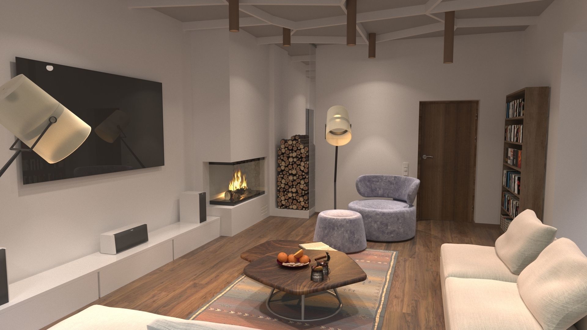 modern interior 3D model_2