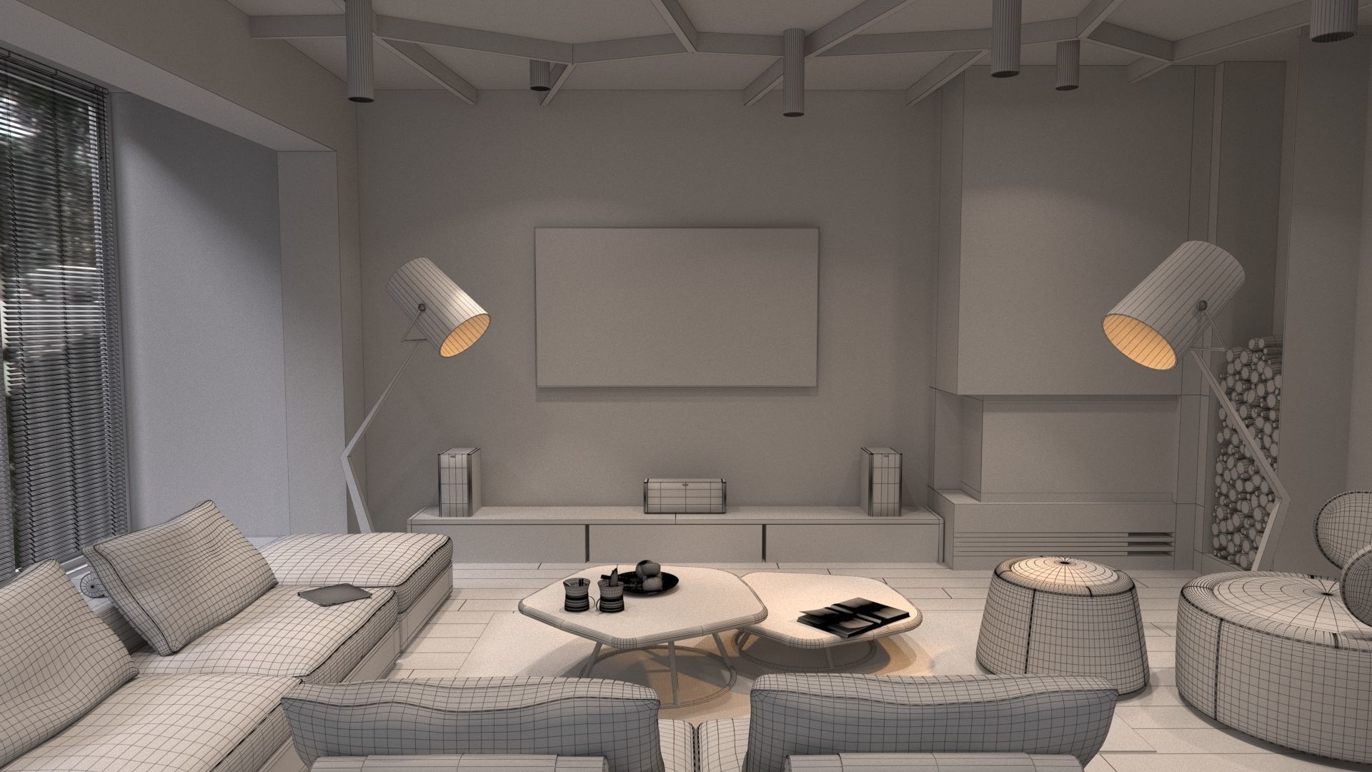 modern interior 3D model_8