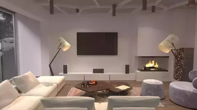 modern interior 3D model