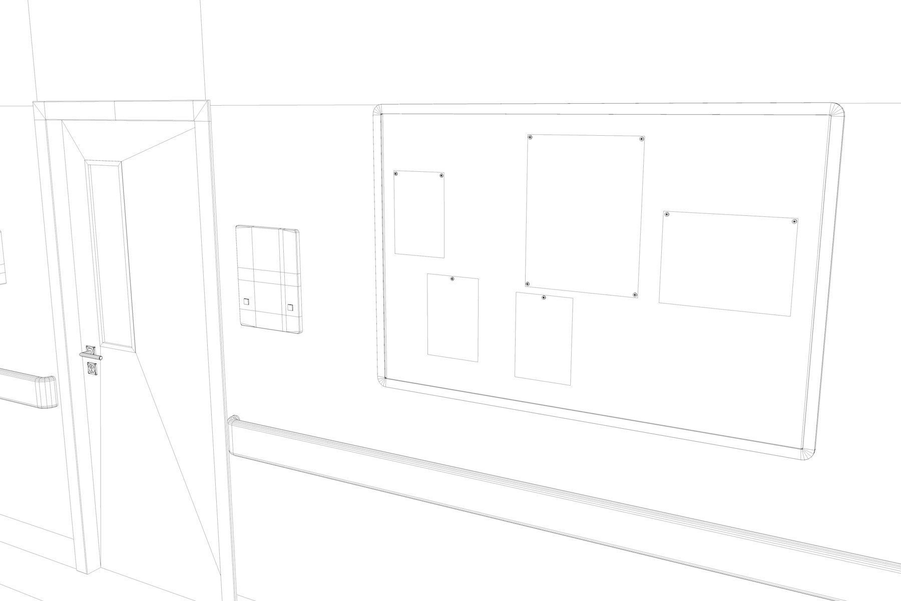 Hospital Hall V3 3D model_21