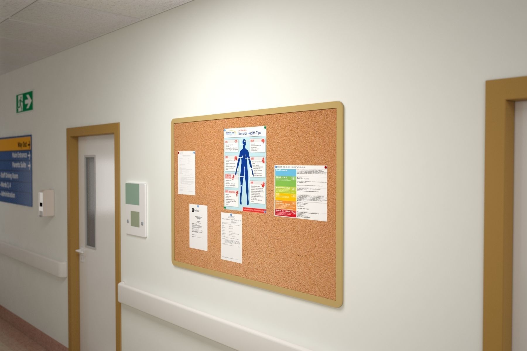 Hospital Hall V3 3D model_12