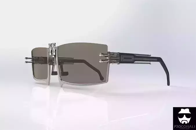 Sunglasses made out of bike parts