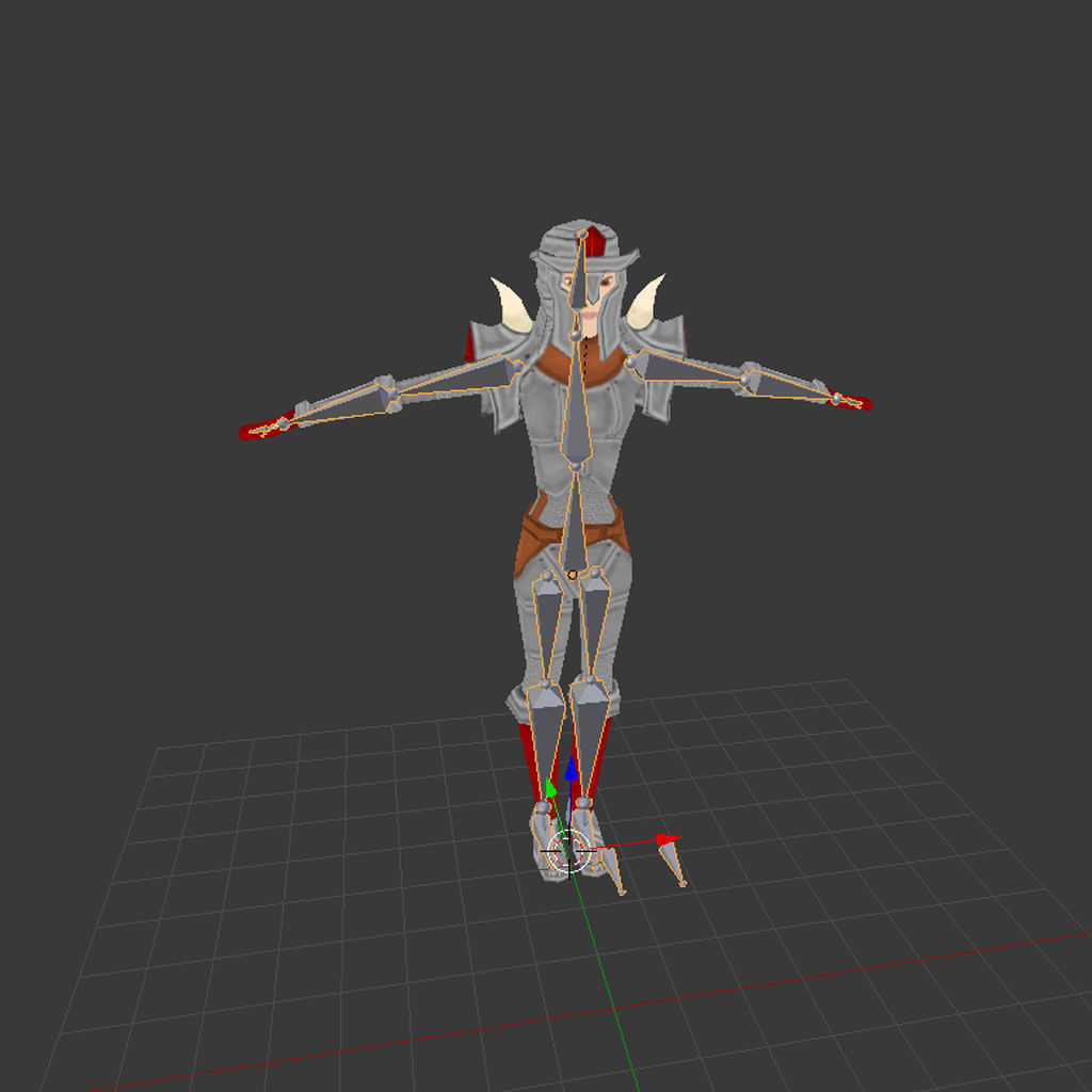 cartoon character Low-poly 3D model_3