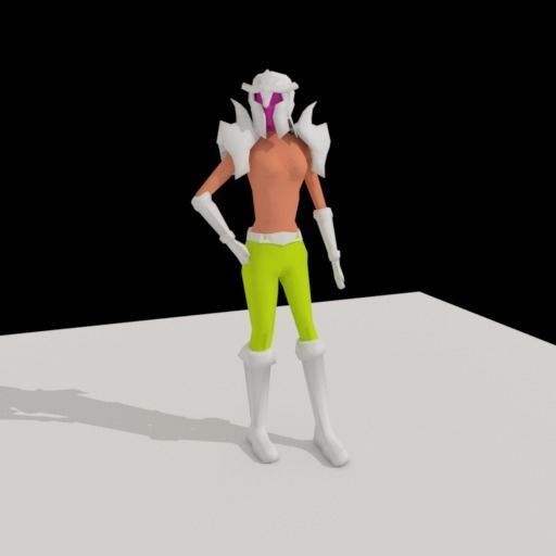 cartoon character Low-poly 3D model_4