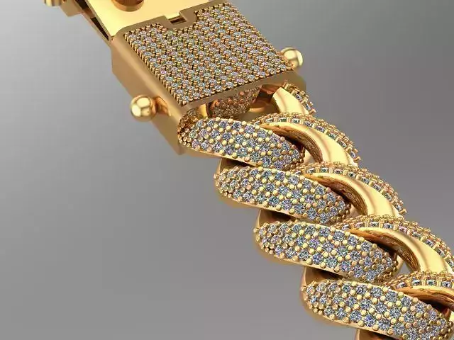 cuban chain or necklace diamond cx001 just STL