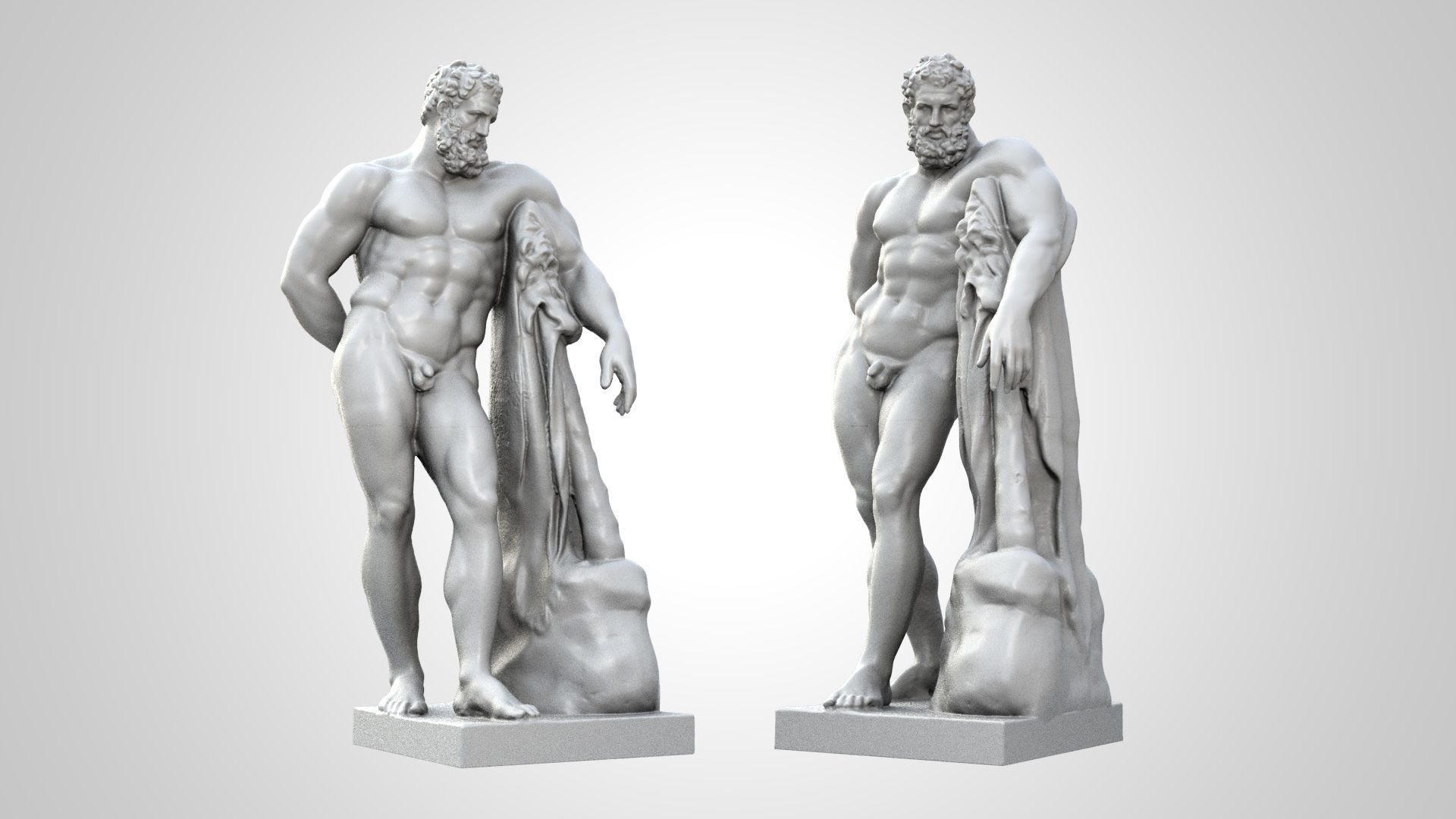 Farnese Hercules Statue 3D print model_1