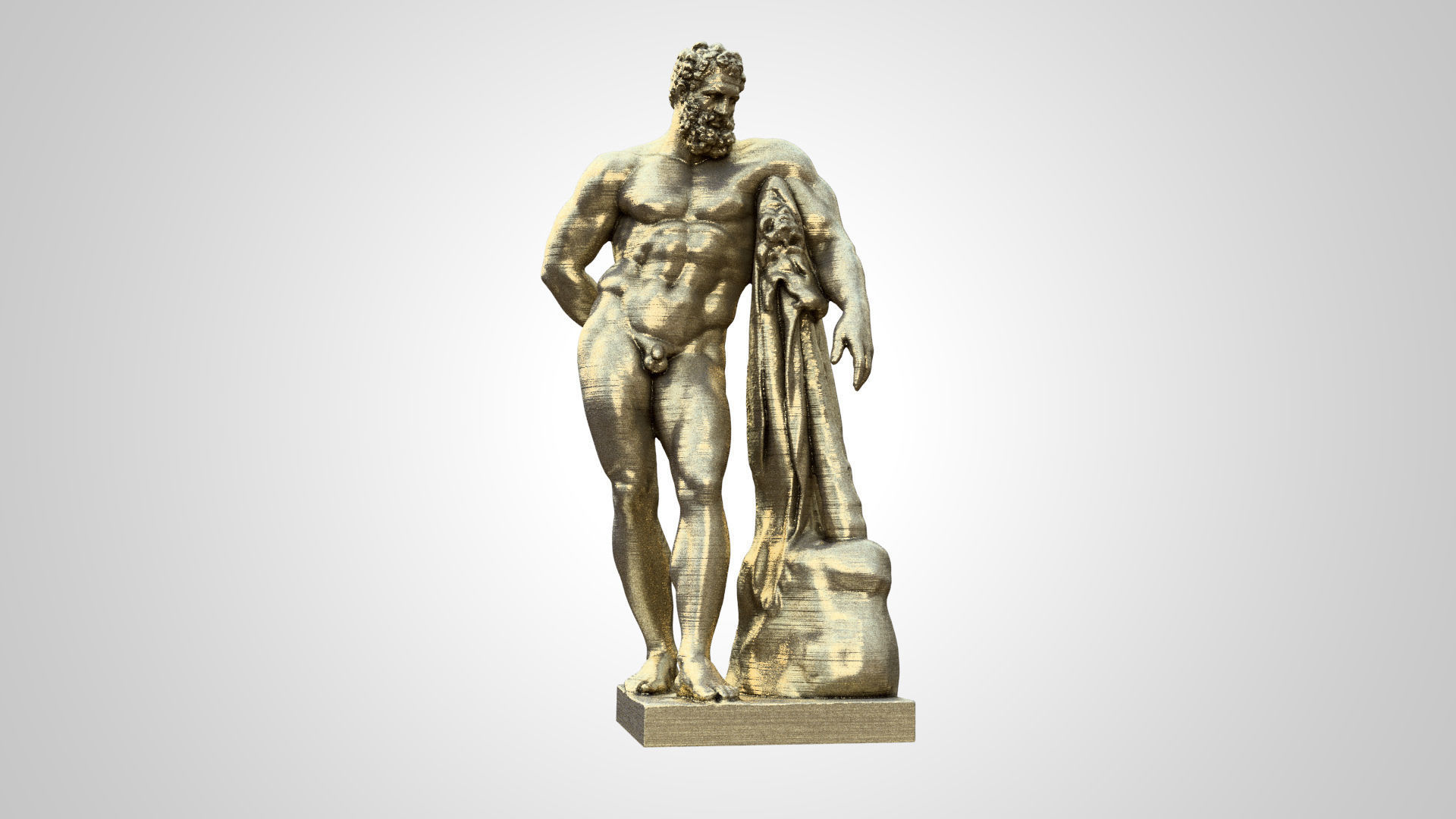 Farnese Hercules Statue 3D print model_6