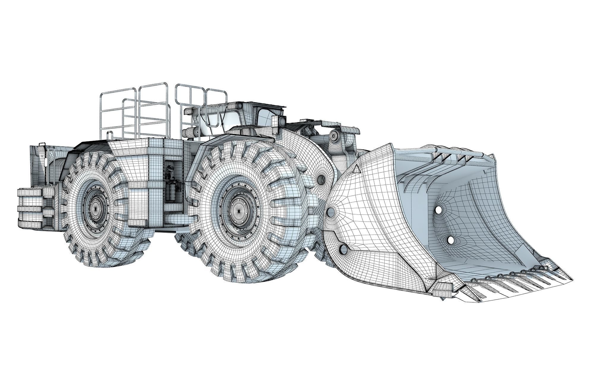 Underground Mining Hard Rock Loader 3D model_19