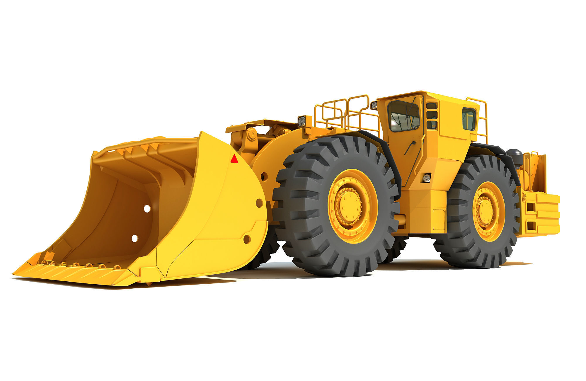 Underground Mining Hard Rock Loader 3D model_2