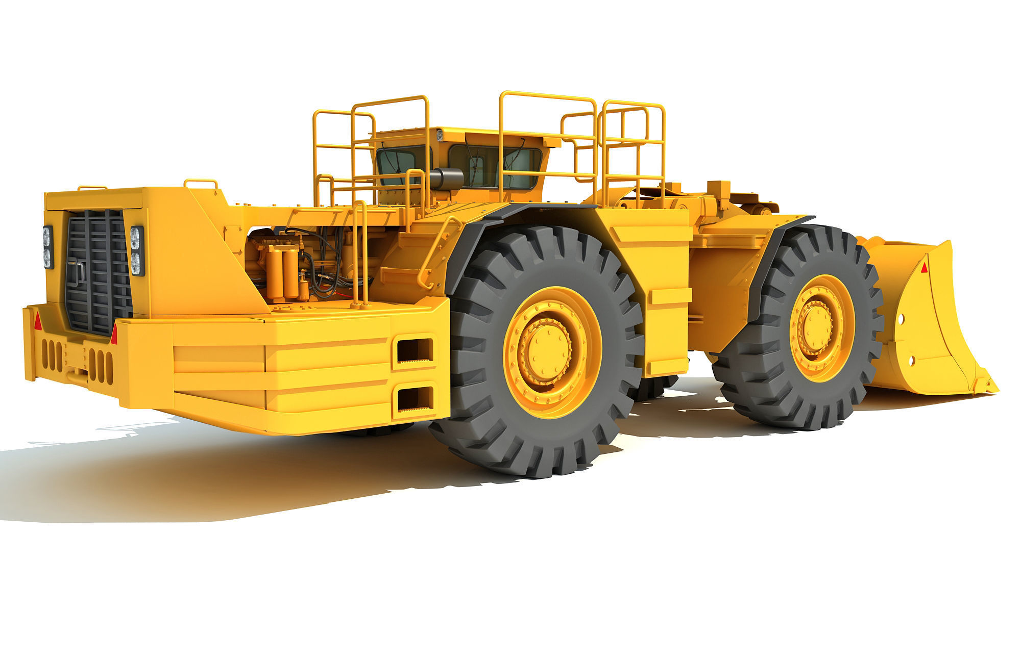 Underground Mining Hard Rock Loader 3D model_9
