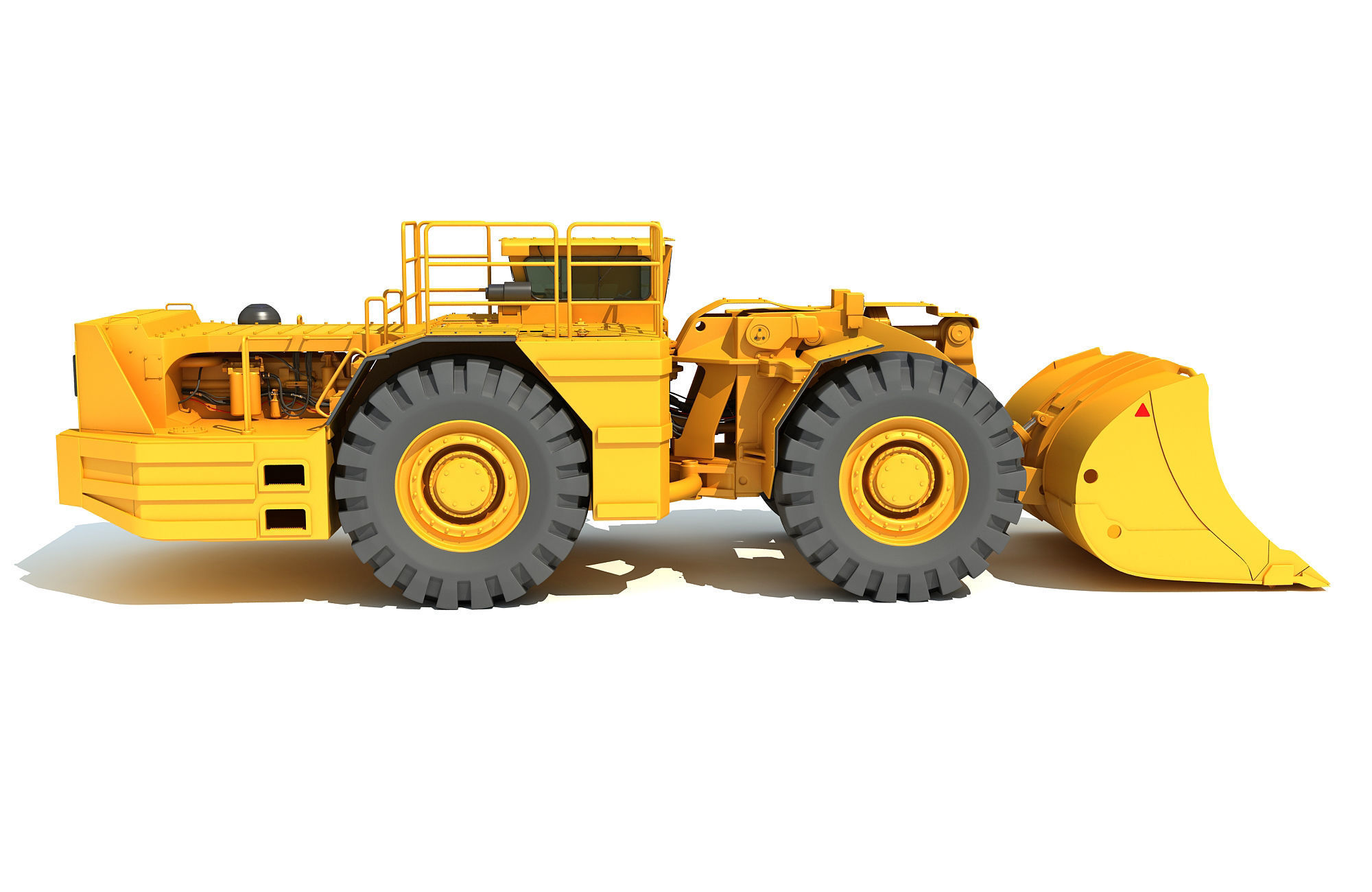 Underground Mining Hard Rock Loader 3D model_10