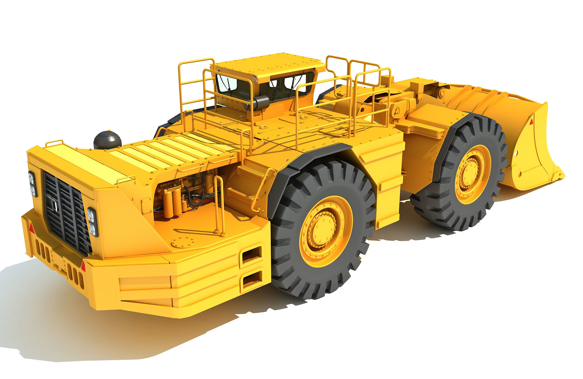 Underground Mining Hard Rock Loader 3D model_8