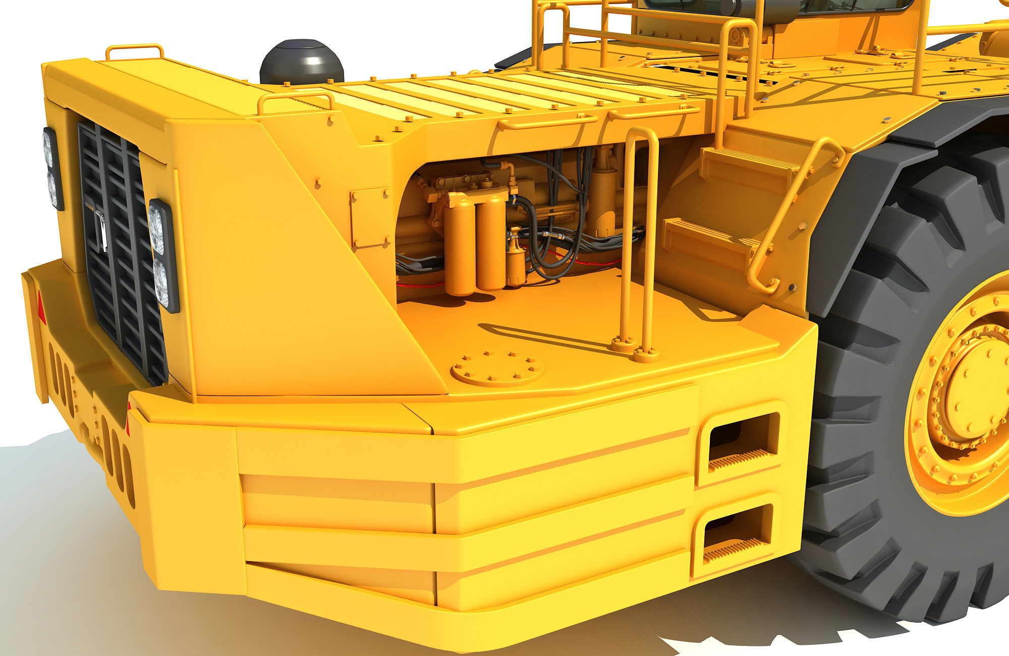 Underground Mining Hard Rock Loader 3D model_13