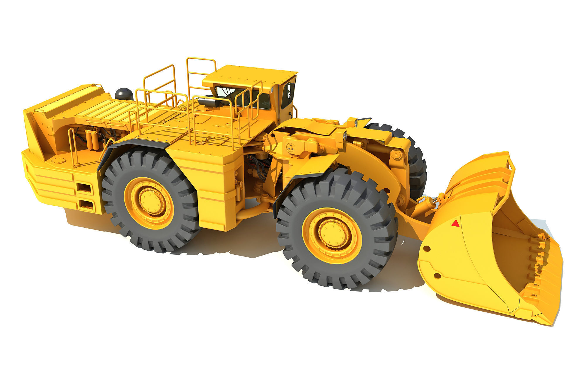 Underground Mining Hard Rock Loader 3D model_11