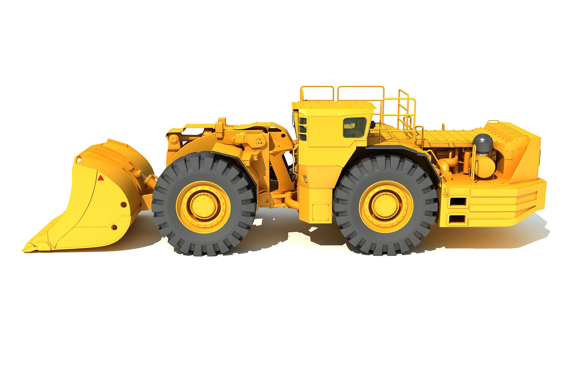 Underground Mining Hard Rock Loader 3D model_3
