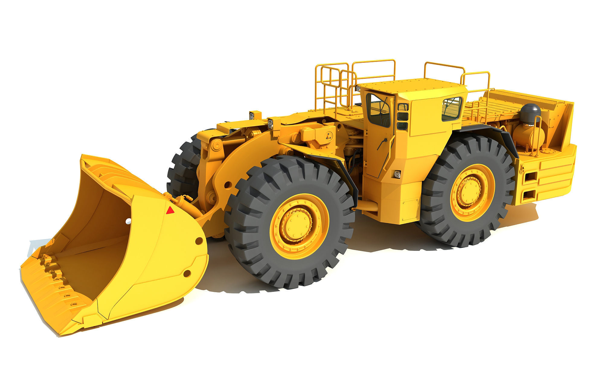 Underground Mining Hard Rock Loader 3D model_1