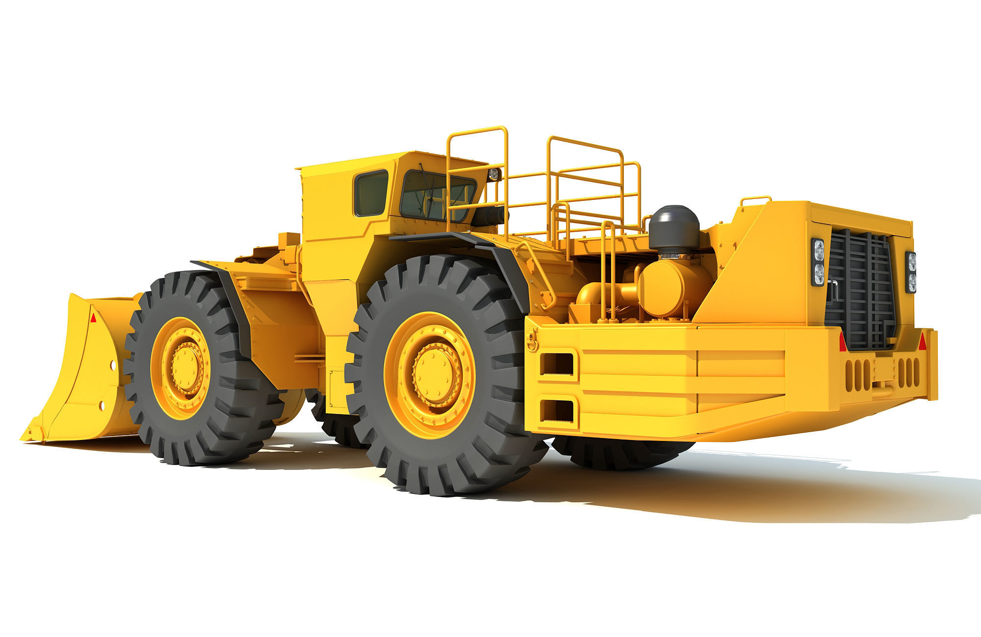 Underground Mining Hard Rock Loader 3D model_5