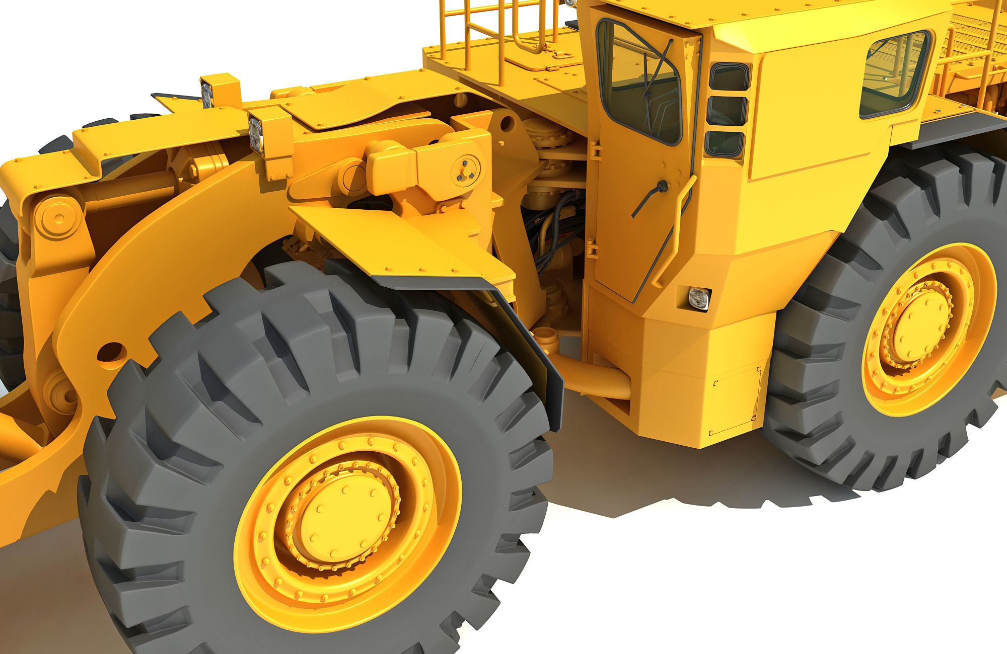 Underground Mining Hard Rock Loader 3D model_12