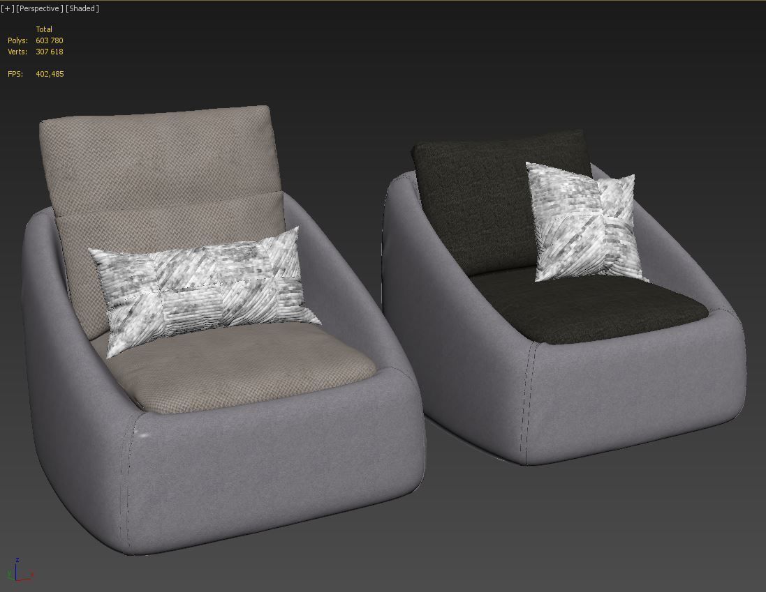 Ditre italia Bend armchair 3D model_10