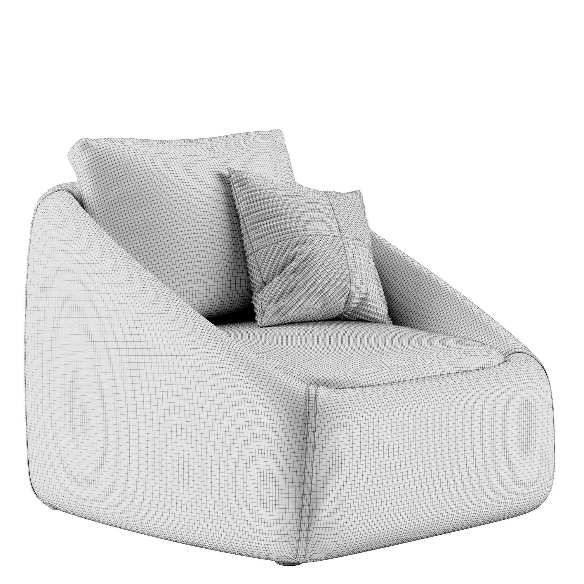 Ditre italia Bend armchair 3D model_9