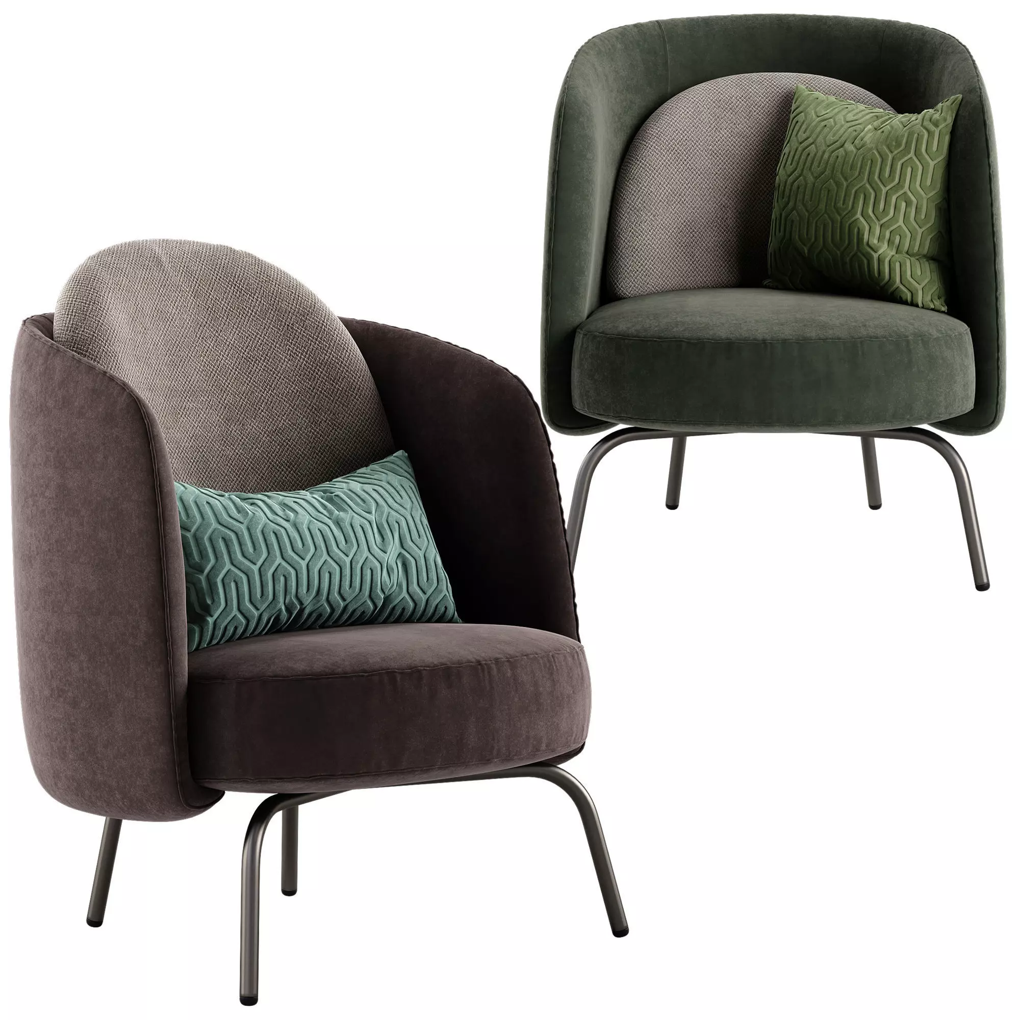 Ditre italia Lucia armchair 3D model_0