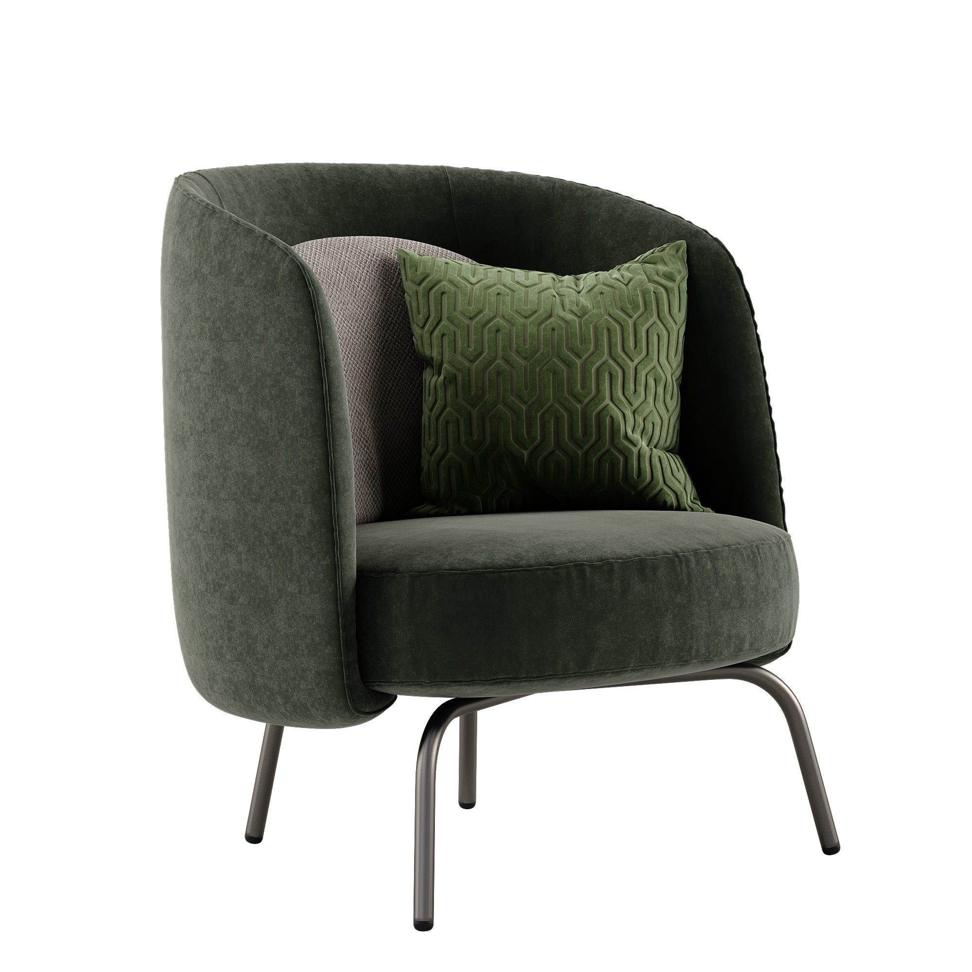 Ditre italia Lucia armchair 3D model_5