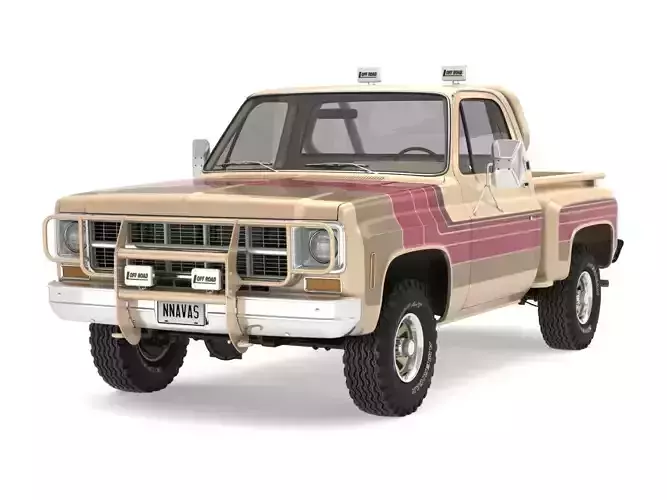 GENERIC 4WD STEPSIDE PICKUP TRUCK 11 3D model
