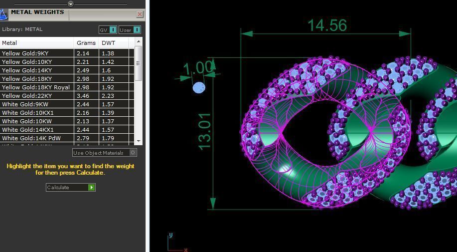 cuban chain or necklace diamond zx001 stl 3D model_6